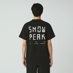 Snow Peak Back Printed Logo T-Shirt Black - Parasol Store