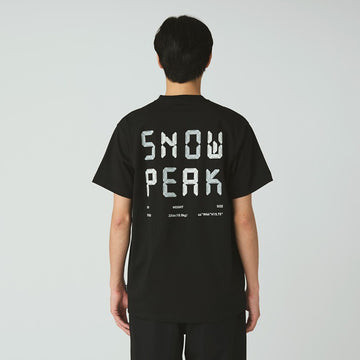 Snow Peak Back Printed Logo T-Shirt Black