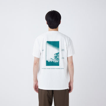 Snow Peak CF Landscape T-Shirt Off White