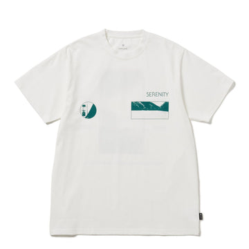 Snow Peak CF Landscape T-Shirt Off White