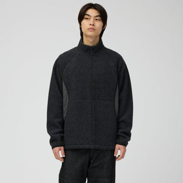Snow Peak Calamai Wool Fleece Jacket Charcoal