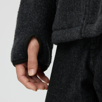 Snow Peak Calamai Wool Fleece Jacket Charcoal