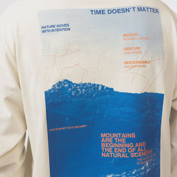 Snow Peak Campscape L/S T-Shirt Ivory