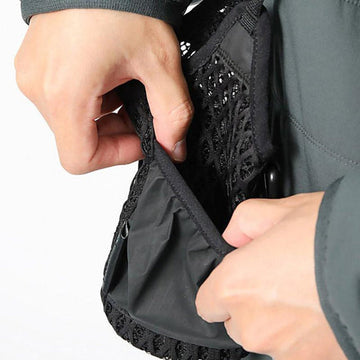 Snow Peak Double Face Mesh Bottle Carrier Black - Parasol Store