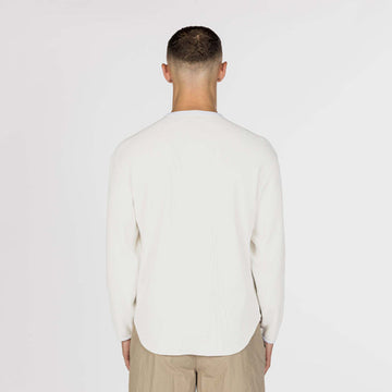 Snow Peak Dry Waffle L/S T-Shirt Off White
