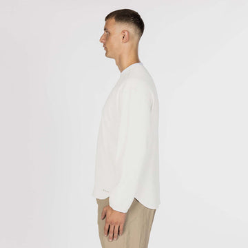 Snow Peak Dry Waffle L/S T-Shirt Off White
