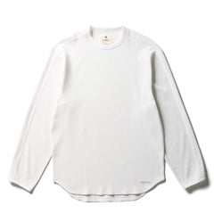Snow Peak Dry Waffle L/S T-Shirt Off White