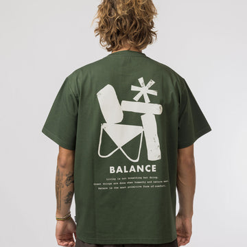 Snow Peak Elemental Balance T-Shirt Dark Green