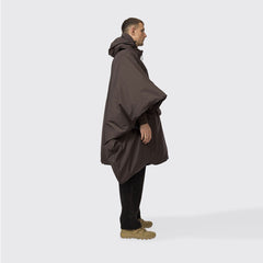 Snow Peak FR 2L Down Poncho Dark Brown