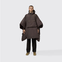 Snow Peak FR 2L Down Poncho Dark Brown