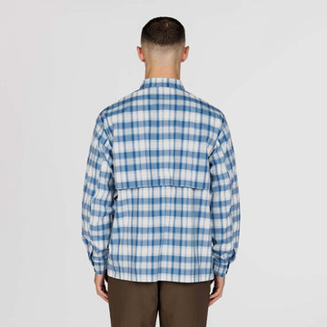 Snow Peak Fade Check Breezy Shirt Light Blue
