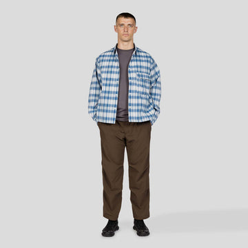 Snow Peak Fade Check Breezy Shirt Light Blue