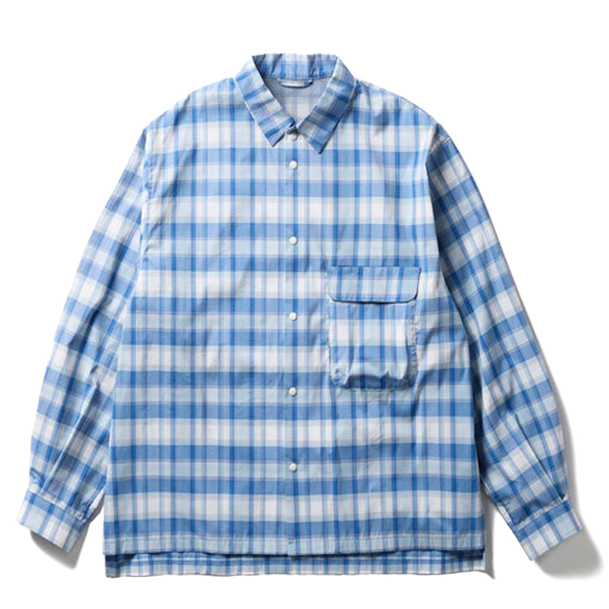 Snow Peak Fade Check Breezy Shirt Light Blue – Parasol Store