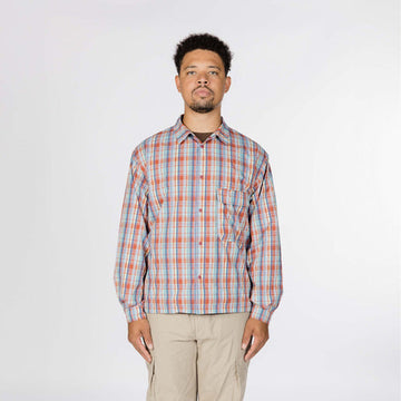 Snow Peak Fade Check Breezy Shirt Red