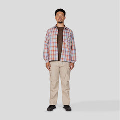 Snow Peak Fade Check Breezy Shirt Red