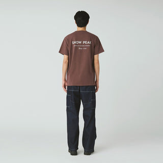 Snow Peak Garment Dyed T-Shirt Burgundy