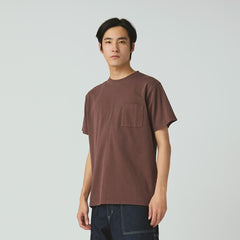 Snow Peak Garment Dyed T-Shirt Burgundy - Parasol Store