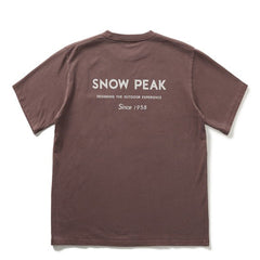 Snow Peak Garment Dyed T-Shirt Burgundy - Parasol Store