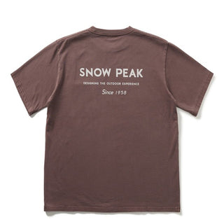 Snow Peak Garment Dyed T-Shirt Burgundy
