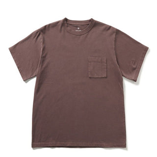 Snow Peak Garment Dyed T-Shirt Burgundy