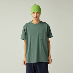 Snow Peak Garment Dyed T-Shirt Dark Green - Parasol Store