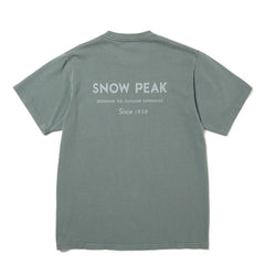 Snow Peak Garment Dyed T-Shirt Dark Green - Parasol Store