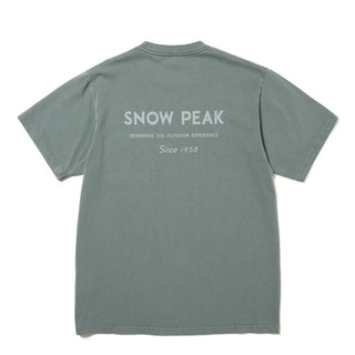 Snow Peak Garment Dyed T-Shirt Dark Green