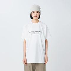 Snow Peak HQ Topographic Map T-Shirt Off White