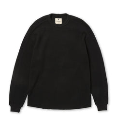 Snow Peak Heavyweight Waffle Pullover Black