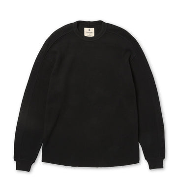 Snow Peak Heavyweight Waffle Pullover Black