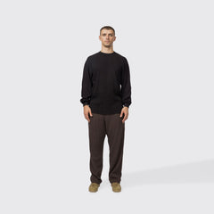 Snow Peak Heavyweight Waffle Pullover Black