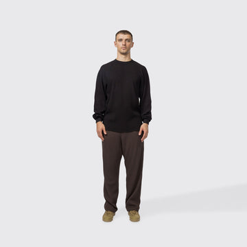 Snow Peak Heavyweight Waffle Pullover Black