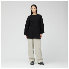 Snow Peak Heavyweight Waffle Pullover Black