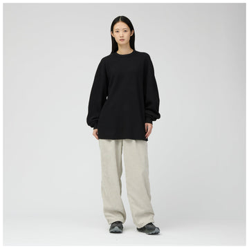 Snow Peak Heavyweight Waffle Pullover Black