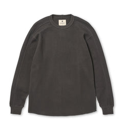 Snow Peak Heavyweight Waffle Pullover Charcoal