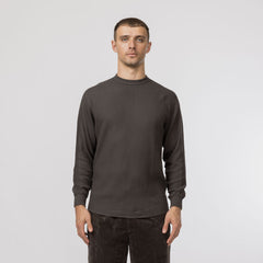 Snow Peak Heavyweight Waffle Pullover Charcoal