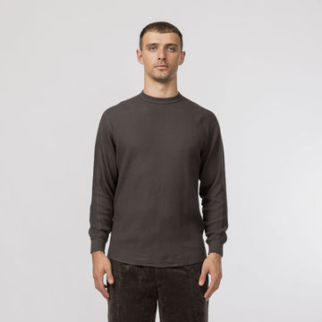 Snow Peak Heavyweight Waffle Pullover Charcoal