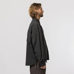 Snow Peak Kasuri Ripstop Shirt Black