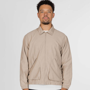 Snow Peak Light Dobby Cloth Harrington Jacket Greige
