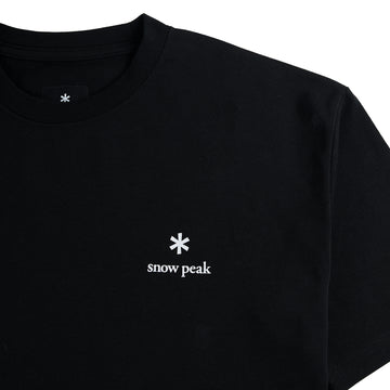 Snow Peak Logo T-Shirt Black - Parasol Store