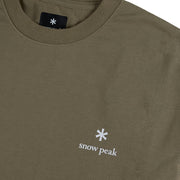 Snow Peak Logo T-Shirt Khaki