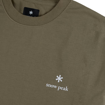 Snow Peak Logo T-Shirt Khaki - Parasol Store