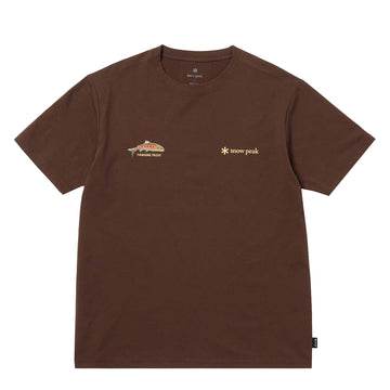 Snow Peak Northland Trout Dry T-Shirt Brown