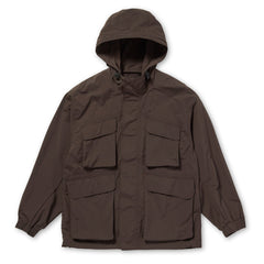 Snow Peak Nylon Double Rip Jacket Dark Brown