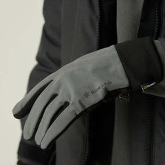Snow Peak Polartec Power Stretch Gloves Grey