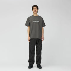 Snow Peak Reflective Typography T-Shirt Charcoal