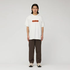 Snow Peak Reflective Typography T-Shirt Off White
