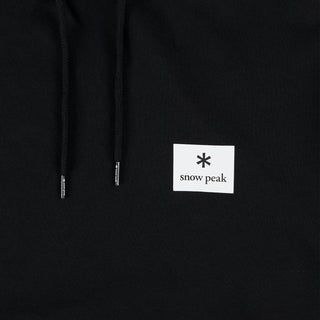 Snow Peak Square Logo Hoodie Black - Parasol Store