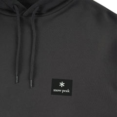 Snow Peak Square Logo Hoodie Charcoal - Parasol Store