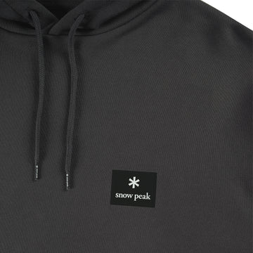 Snow Peak Square Logo Hoodie Charcoal - Parasol Store